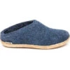 Glerups Unisex Slip-On With Leather Sole - Denim