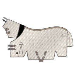 BR Passion Fly Rug With Integrated Neck - Shell