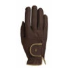 Roeckl Lona Riding Glove - Mocha/Gold