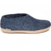 Glerups Unisex Shoe With Leather Sole - Denim