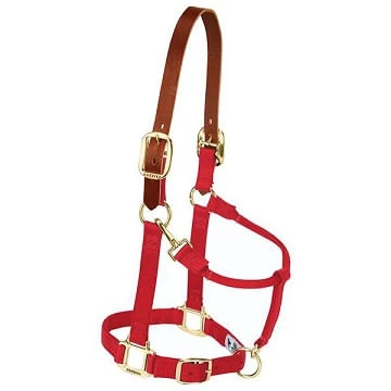 Weaver Original Adjustable Breakaway Halter - Red 1 Weaver Original Adjustable Breakaway Halter - Red