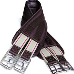 Silverline Neoflex Double Elastic Contoured Girth - Brown