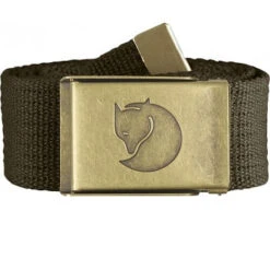 Fjallraven Canvas Brass Belt - Dark Olive