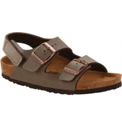 Birkenstock Kids Milano Birkibuc Hookloop Mocha (1019600)