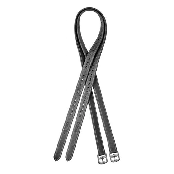 Collegiate Luxe Stirrup Leathers - Black 1 Collegiate Luxe Stirrup Leathers - Black