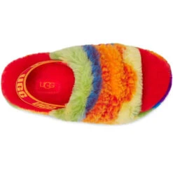 Ugg Women's Fluff Yeah Cali Collage Slide - Rainbow -Birkenstock Store 461864 800 auto