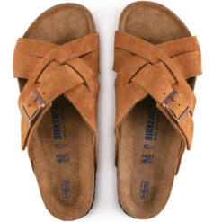 Birkenstock Lugano Suede Soft Footbed Mink (1020897) -Birkenstock Store 462385 800 auto
