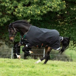 New Rambo Original W/Arches 200g Turnout Blanket - Black/Green/Red