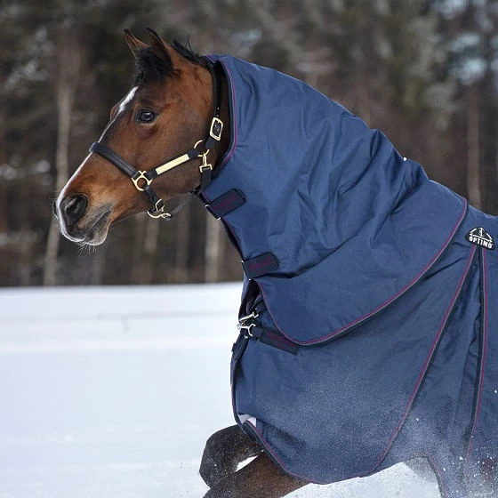 Rambo Optimo Rain Sheet Hood- Navy/Bugundy/Teal/Navy 1 Rambo Optimo Rain Sheet Hood- Navy/Bugundy/Teal/Navy