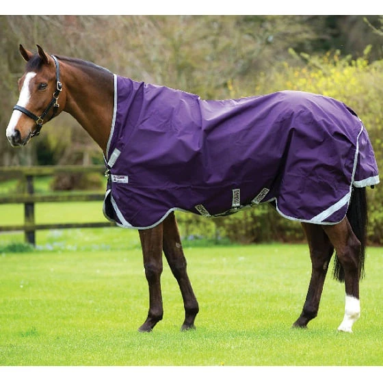 Rambo Wug Turnout Rain Sheet - Purple/Silver 1 Rambo Wug Turnout Rain Sheet - Purple/Silver
