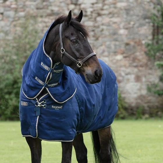 Rambo 200g Deluxe Stable Plus - Navy/Champagne 1 Rambo 200g Deluxe Stable Plus - Navy/Champagne