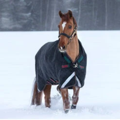 Rambo Wug 400g Turnout Blanket - Black/Green/Red