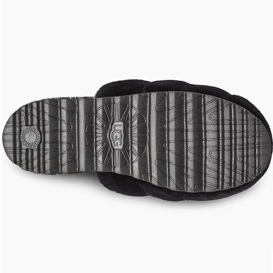 Ugg Women's Super Fluff Slippers - Black 3 Ugg Women's Super Fluff Slippers - Black - Image 3
