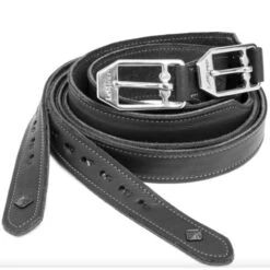 Lemieux Vector Pro Stirrup Leathers - Black