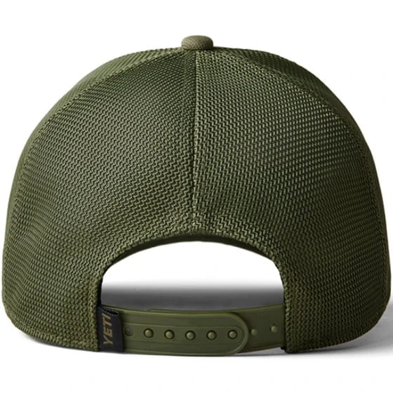 Yeti Patch Trucker Cap - Olive On Olive 2 Yeti Patch Trucker Cap - Olive On Olive - Image 2