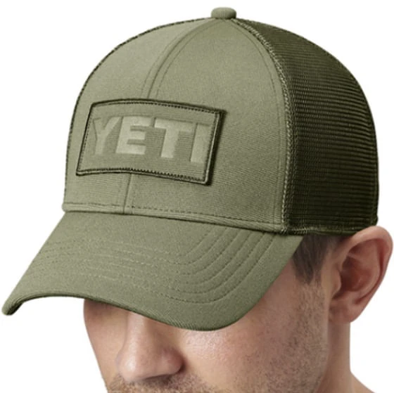 Yeti Patch Trucker Cap - Olive On Olive 3 Yeti Patch Trucker Cap - Olive On Olive - Image 3