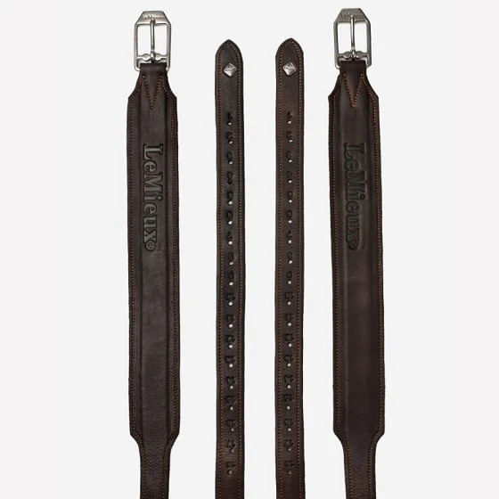 LeMieux Vector Pro Stirrup Leathers - Brown 2 LeMieux Vector Pro Stirrup Leathers - Brown - Image 2