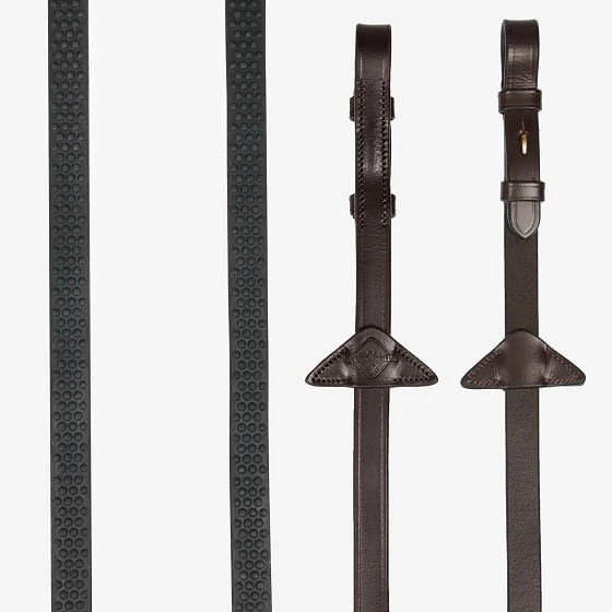 LeMieux Soft Rubber Reins - Havana 1 LeMieux Soft Rubber Reins - Havana