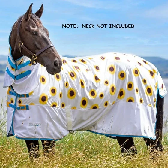 Shires Tempest Fly Sheet With Standard Neck - Sunflowers 1 Shires Tempest Fly Sheet With Standard Neck - Sunflowers