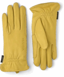 Hestra Equestrian Women's Deerskin Gloves - Natural Yellow