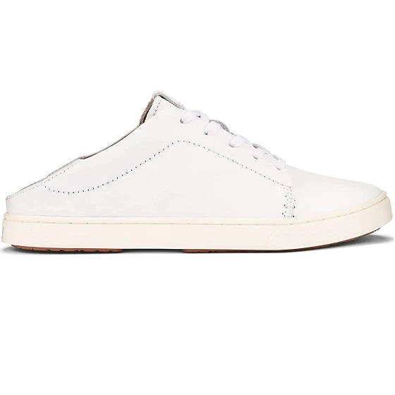 Olukai Women's Pehuea Li ‘Ili Leather Sneakers - White 2 Olukai Women's Pehuea Li ‘Ili Leather Sneakers - White - Image 2