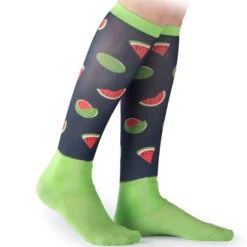 Shires Aubrion Kids' Hyde Park Cross Country Socks - Watermelon