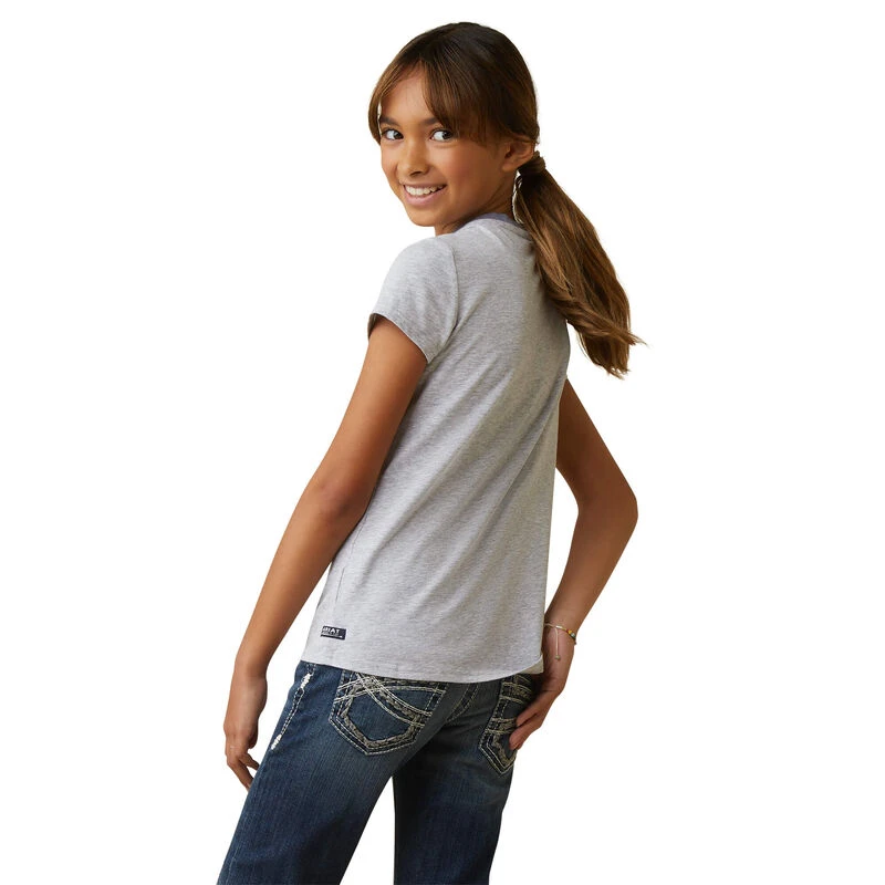 Ariat Kids' Imagine T-Shirt - Heather Grey 2 Ariat Kids' Imagine T-Shirt - Heather Grey - Image 2