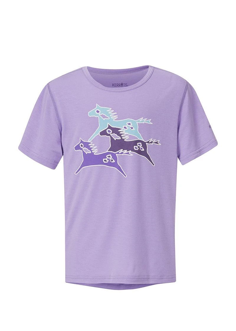 Kerrits Kids Painted Horse Tee - Violet 1 Kerrits Kids Painted Horse Tee - Violet