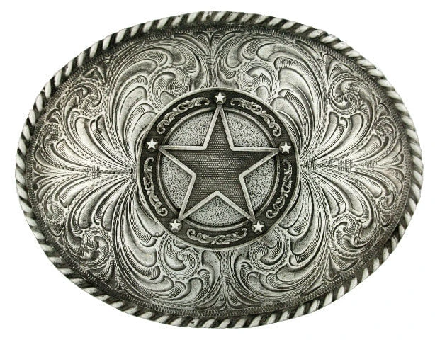 Montana Silversmiths Western Star Concho Attitude Belt Buckle 1 Montana Silversmiths Western Star Concho Attitude Belt Buckle
