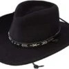 Stetson Santa Fe Crushable Wool Felt Hat - Black